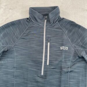 STIO Gannett Peak Half Zip Pullover Fleece Men Small Performance Mid‎ Layer NWOT